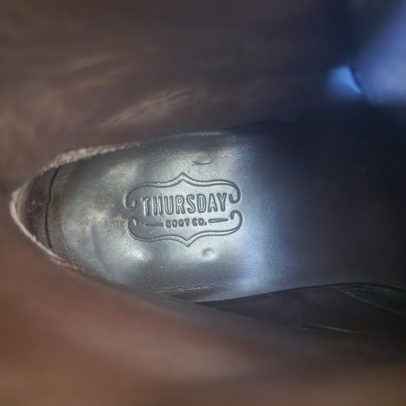 Thursday Boot Co Leather Wingtip Boots Mens Size 9 - Picture 10 of 13